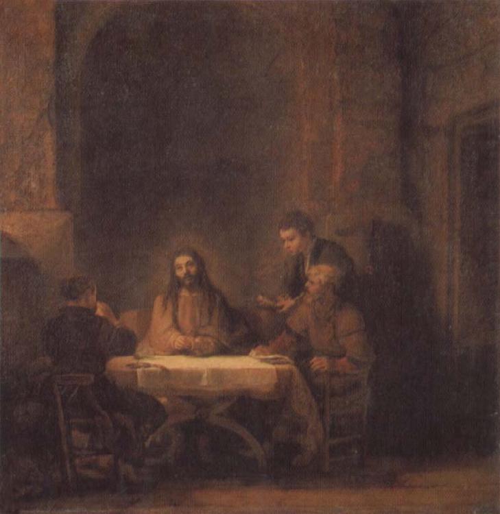 REMBRANDT Harmenszoon van Rijn Christ at Emmaus oil painting image